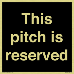 This pitch is reserved